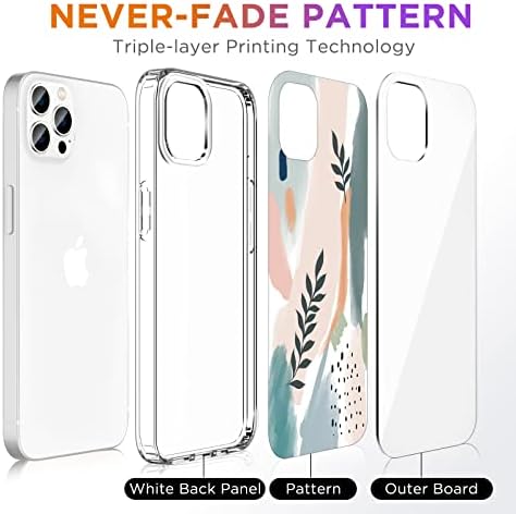 Foreverluck Sevimli iPhone 12/12 Pro Kadınlar için Kılıf, Solmayan Tasarımlı Koruyucu Kılıf Yumuşak ve Esnek Tampon