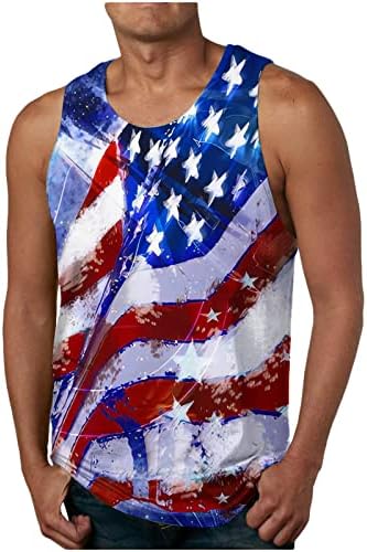 4 ZHUZİ Erkek Grafik Baskı Tank Top, Serin Kolsuz T - Shirt Rahat Spor Egzersiz T-Shirt Yelek Gömlek Hawaii Plaj Tatil