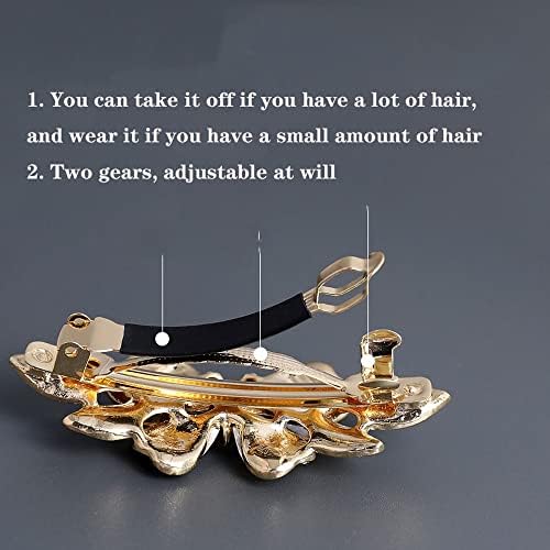 KANDUO Kelebek Metal Saç Klipleri Yapış Tokalarım Kavrama Tokalar Kelepçe Kalın Saç At Kuyruğu Tutucu Topuz Chignon