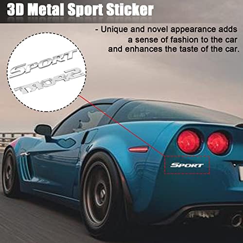 Araba için 2 ADET 3D Metal Spor Etiket, Spor Amblemi Araba Bagaj Kapağı Çıkartma, Araba dış Dekorasyon Aksesuarları,