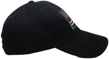 2 PK siyah ABD ince kırmızı çizgi kap düşük profilli şapka beyzbol destek itfaiyeciler