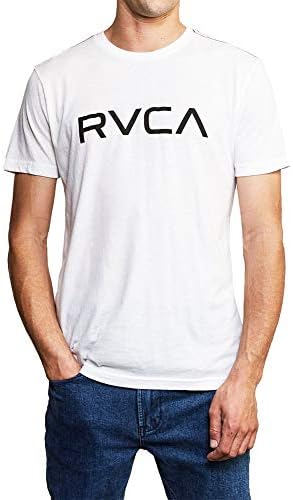 RVCA erkek Kırmızı Dikiş Grafik Ekip T-Shirt