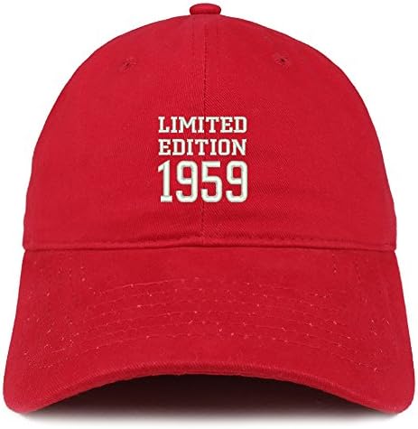 Trendy Giyim Mağazası Sınırlı Sayıda 1959 İşlemeli doğum günü Hediyesi Fırçalanmış Pamuklu şapka