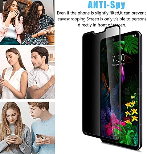 Anbzsıgn [2 Paket] LG G8 ThinQ / LG G7 ThinQ / LG G7 Fit ekran koruyucu Koruyucu, Anti-Casus 9 H Sertlik Temperli