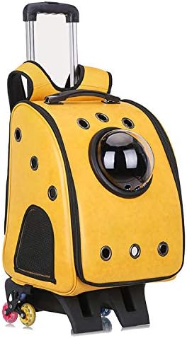 LOVEPET Pet Uzay Çantası PU Uzay Kapsülü kedi çantası Nefes Köpek Çantası 6 Mermi Kravat Çubuk evcil hayvan sırt çantası