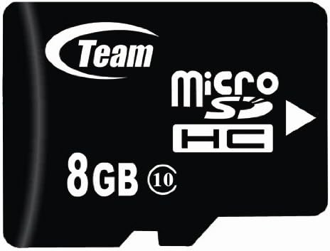 8GB sınıf 10 microSDHC takım yüksek hızlı 20MB / Sn hafıza kartı. LG KM500 KM570 Çerez Konser KS365 için Yanan Hızlı