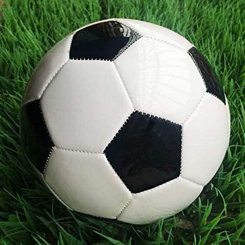 Futbol Topu Boyutu 2,3,4,5 Pompa İğnesi ile Klasik Beyaz Siyah Kalın PU Sıkı Dokuma Gençlik Çocuk Ligi Oyunu Eğitim