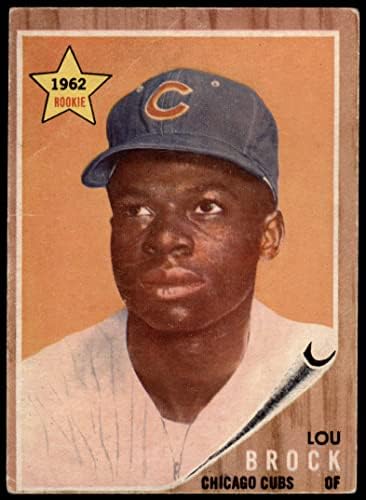 1962 Topps 387 Lou Brock Chicago Cubs (Beyzbol Kartı) İYİ Yavrular