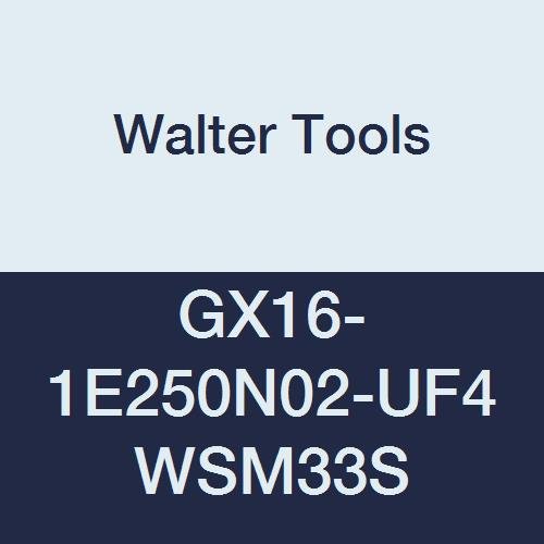 Walter Araçları GX16-1E250N02-UF4 WSM33S Karbür Tiger-Tec Kanal Açma Endekslenebilir Dönüm Ekleme, 0.008 Köşe Yarıçapı