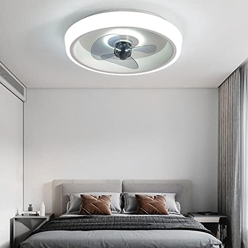 IBalody Modern dilsiz ışıklı tavan fanı kısılabilir led tavan vantilatörü ile ışık 3 dişli rüzgar hızlı fan lambaları