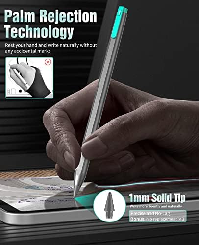 TiMOVO Stylus Kalem için iPad 10/9/8/7 / 6th Nesil, 2022 iPad Pro 12.9 / 11, iPad Hava 5/4/3, Mini 6/5 Tükenmez Kalem