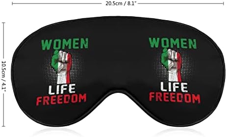 Rise ile Kadınlar İran Kadın Yaşam Özgürlüğü Mahsaamini Uyku Maskeleri Göz Kapağı Karartma Ayarlanabilir Elastik Kayış