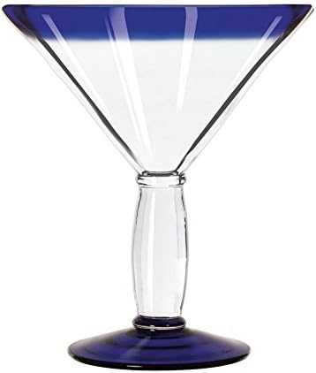 12'li Paket Aruba Mavi Kenarlı Martini Bardağı 15 oz (Libbey 92306)