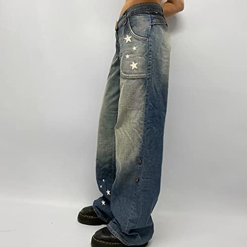 KEUSN Baggy Kargo Pantolon Kadın Y2K Büyük Boy Baggy Paraşüt Pantolon Baggy Jogger Düz Gevşek Pantolon Streetwear