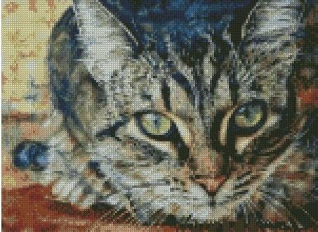Seni Görüyorum, Kedi Sayılan Çapraz dikiş kitleri, 150x110 dikiş 37x30 cm Sayılan kedi Çapraz Dikiş kitleri