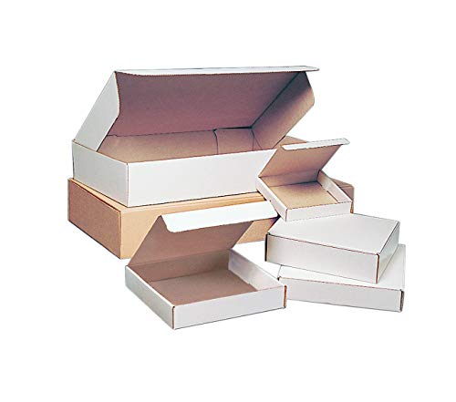 Üst Paket Tedarik Lüks Edebiyat Postası, 16 x 12 x 6, Beyaz (25'li Paket)