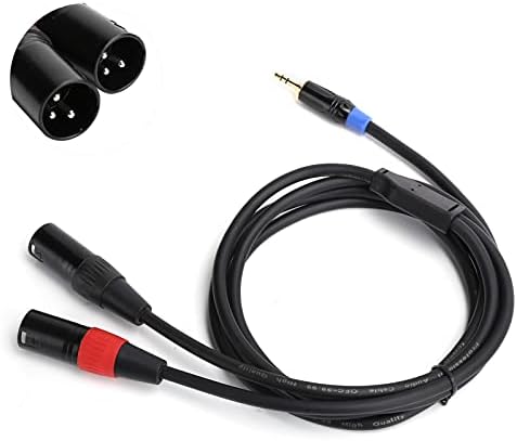 Shanrya Ses Hattı, Aşınmaya Dayanıklı XLR Ses Kablosu Tak ve Çalıştır PVC Güç Amplifikatörleri için Karıştırma Konsolları(1.8