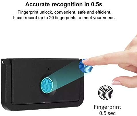 TWDYC 360 Derece Parmak İzi Göstergesi Akıllı Elektronik Anti-Hırsızlık Kilidi Mobilya Dolap Çekmece