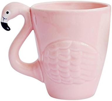JointVictory Flamingo Kahve Kupa Pembe çay bardağı 15 Ons Flamingo Fincan Noel Tatil Hediye doğum günü hediyesi için