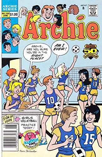 Archie 388 (Gazete Bayii ) VF; Archie çizgi romanı / Haziran 1991 Koosh Kins