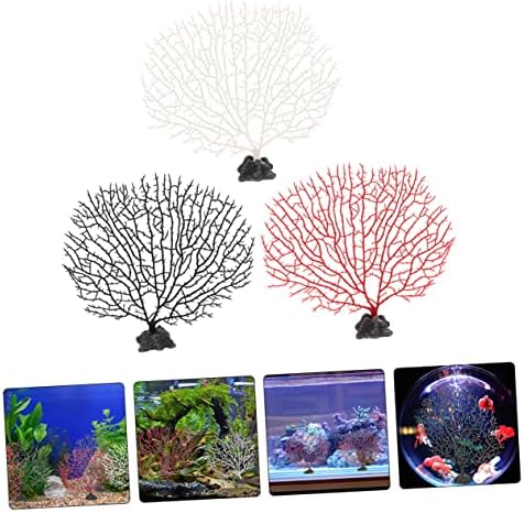 PATKAW 6 Adet Simüle Mercan Süsler Deniz Demir Ağacı Reçine Bitki