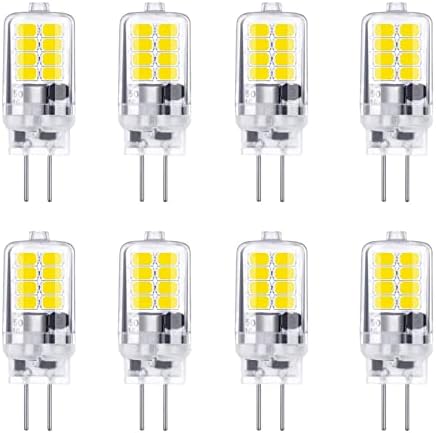 Lxcom aydınlatma G4 LED ampul 1 W ampuller AC / DC 12 V G4 Mini LED ampul 6000 K Günışığı Beyaz 10 W Halojen ampuller