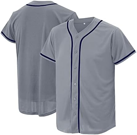 Erkekler ve Kadınlar için Beyzbol Forması, Özel Düğmeli Gömlek için beyzbol Gömlekleri, Hipster Hip Hop Spor Üniformaları