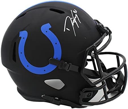 Dwight Freeney İmzalı Indianapolis Colts Speed Tam Boy Eclipse NFL Kaskı - İmzalı NFL Kaskları