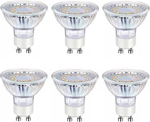 GERAMEXİ GU10 LED ampuller, 4 W, 6 adet Olmayan dim spot, 3000 K sıcak Beyaz Halojen 50 W ışık fincan için yedek,