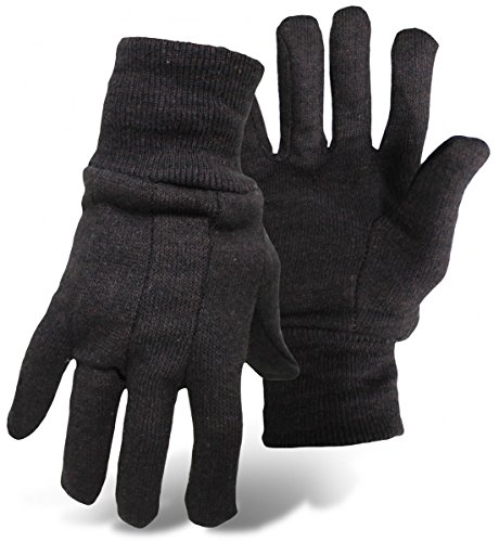 Boss Gloves 4020-6 Jarse Eldiven, Normal Ağırlık, Büyük, Kahverengi (6'lı Paket)