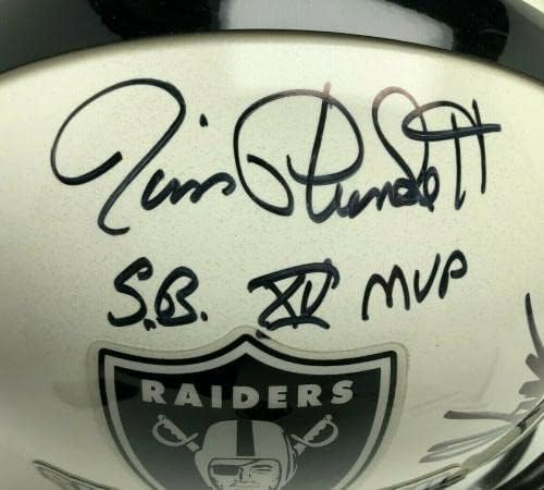 Fred Biletnikoff Jim Plunkett Marcus Allen İmzalı FS Kaskı * Super Bowl Mvp'leri JSA İmzalı NFL Kaskları