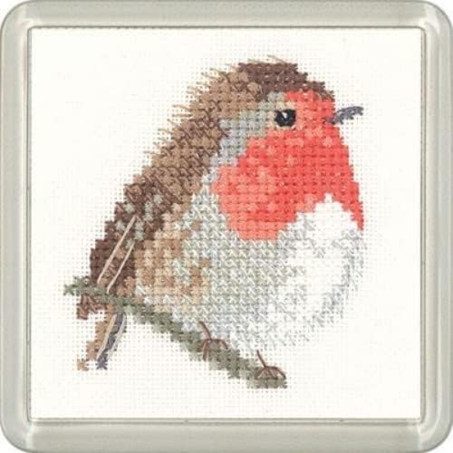 Yeni Miras El Sanatları 14 sayısı aida Küçük Arkadaşlar Coaster Kiti Robin Kuş sevimli hayvanlar Sayılan Çapraz Dikiş