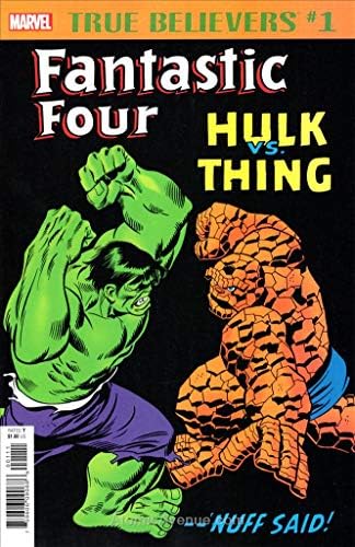Gerçek İnananlar: Fantastik Dörtlü - Hulk'a karşı Şey 1 FN; Marvel çizgi romanı