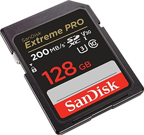 SanDisk 128GB Extreme Pro Hafıza Kartı Nikon D850 FX Formatlı Dijital SLR DSLR Kamera SDXC 4K V30 UHS-I (SDSDXXD-128G-GN4IN)