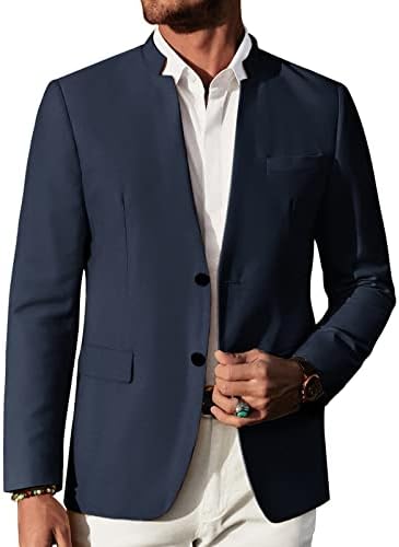PJ PAUL JONES Erkek günlük giysi Blazer Ceketler Standı Mandarin Yaka Spor Ceket