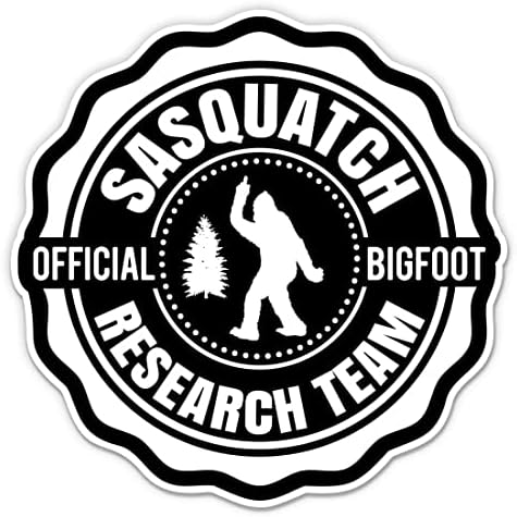 Sasquatch Araştırma Ekibi Çıkartmaları - 2 Paket 3 Çıkartmalar - Araba, Telefon, Su Şişesi, Dizüstü Bilgisayar için