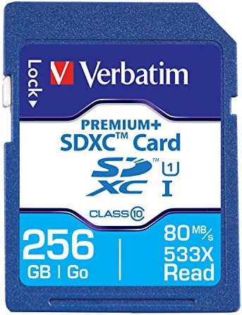Kelimesi kelimesine 256 GB PremiumPlus 533X SDXC Hafıza Kartı, UHS-I Sınıf 10, 98730