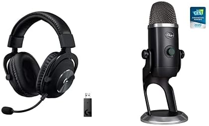 Logitech G Pro X Kablosuz Kulaklık + Mavi Yeti X usb'li mikrofon Oyun Flama Paketi