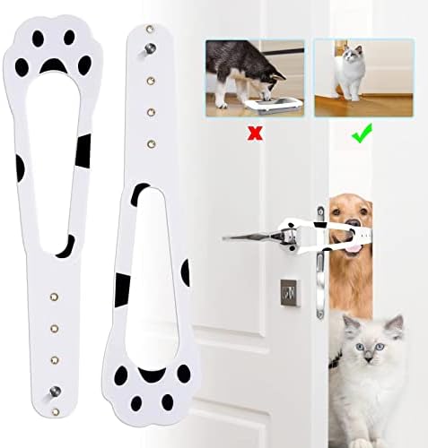 Kedi Kapısı Tutucu Mandalı,2 Paket Kedi Kapısı Alternatifi Hızlı Esnek Mandal Kayışı Takar Kedileri içeri Alalım ve