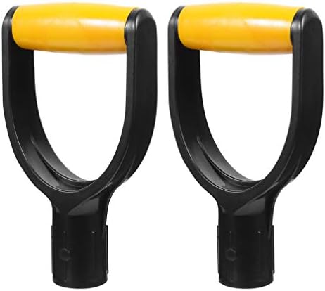 Cabilock Araçları Sapları 2 adet Kürek D Kavrama Kolu 32mm İç Çap PVC Kazma Tırmık Sarı Özel Gidon Sapları Gidon Sapları
