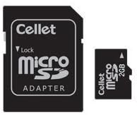 Micromax X78 Smartphone için Cellet 2GB microSD Tam Boyutlu SD Adaptörlü özel flash bellek, yüksek hızlı iletim, tak