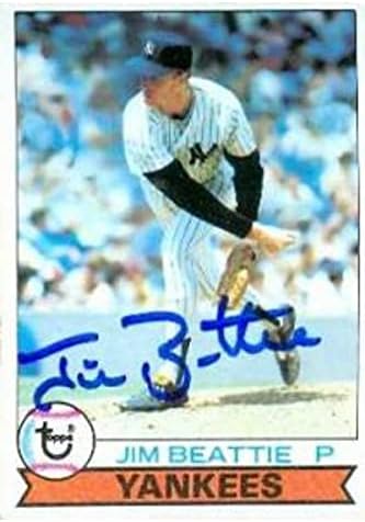 İmza Deposu 585384 Jim Beattie İmzalı Beyzbol Kartı-New York Yankees-1979 Topps No. 179