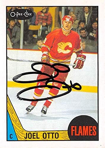 İmza Deposu 619916 Joel Otto İmzalı Hokey Kartı-Calgary Flames 1987 O-Pee-Chee - No. 212