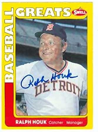 İmza Deposu 586307 Ralph Houk İmzalı Beyzbol Kartı-Detroit Tigers - 1990 Swell Beyzbol Büyükleri No. 42