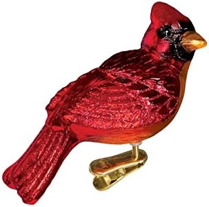 Eski Dünya Noel Süsleri: Kuş Gözlemcisi Koleksiyonu Cam Üflemeli Süsler Noel Ağacı, Dinlenme Kardinal