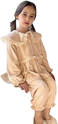 Bebek Hediye Kız Yenidoğan Bebek Bebek Kız Kış Dantel Katı pamuklu uzun kollu tişört Uzun Pantolon Elbise Pijama Seti