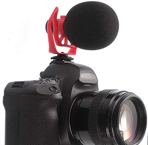 Fotga Evrensel Kompakt Smartphone Bilgisayar DSLR Kamera Mikrofon Mikrofon, Video Mikrofon, Sünger Cam, Darbeye Dayanıklı