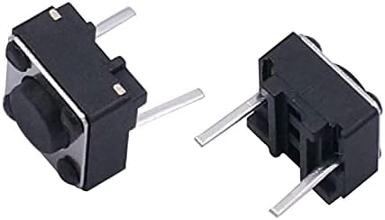 UNCASO 100 Adet 6x6x5mm 2 Pin Panel PCB Anlık Dokunsal İnceliğini basmalı düğme anahtarı (Boyut : 6x6x4. 3mm)