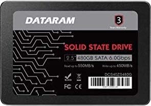 Dataram 480 GB 2.5 SSD Sürücü Katı Hal Sürücü ile Uyumlu HP ELİTEBOOK 820 G4