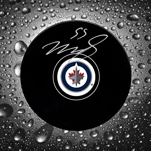 Mark Scheifele Winnipeg Jets İmzalı Disk-İmzalı NHL Diskleri